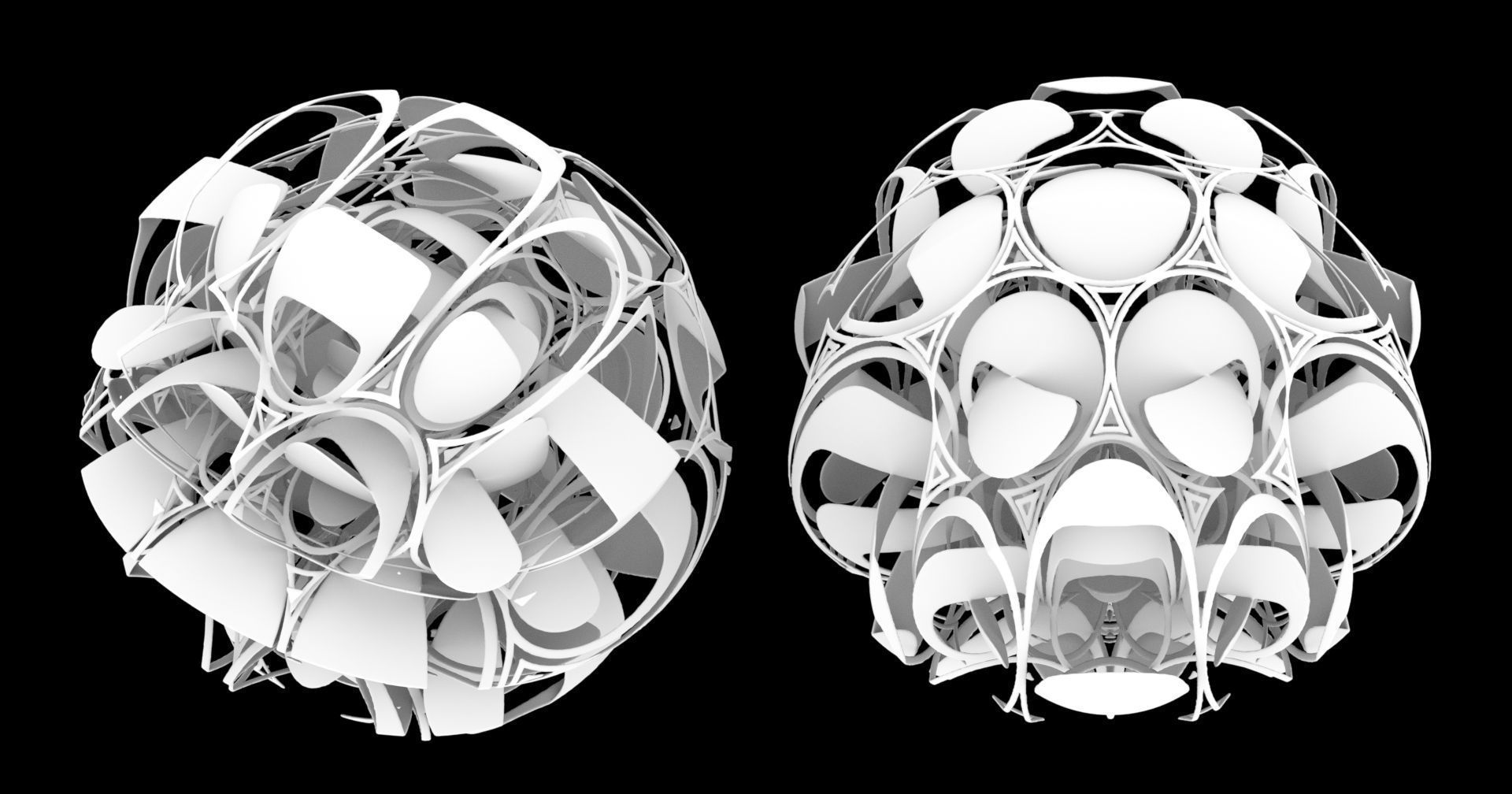 Amazing abstract sculpture 3D model_1