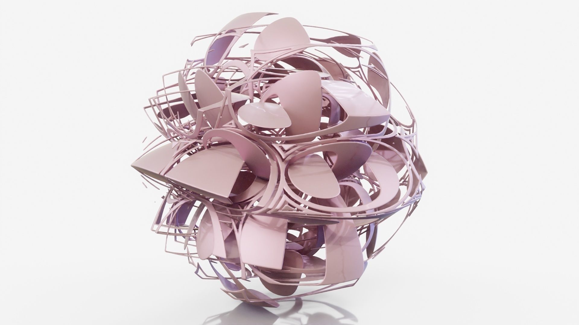 Amazing abstract sculpture 3D model_12