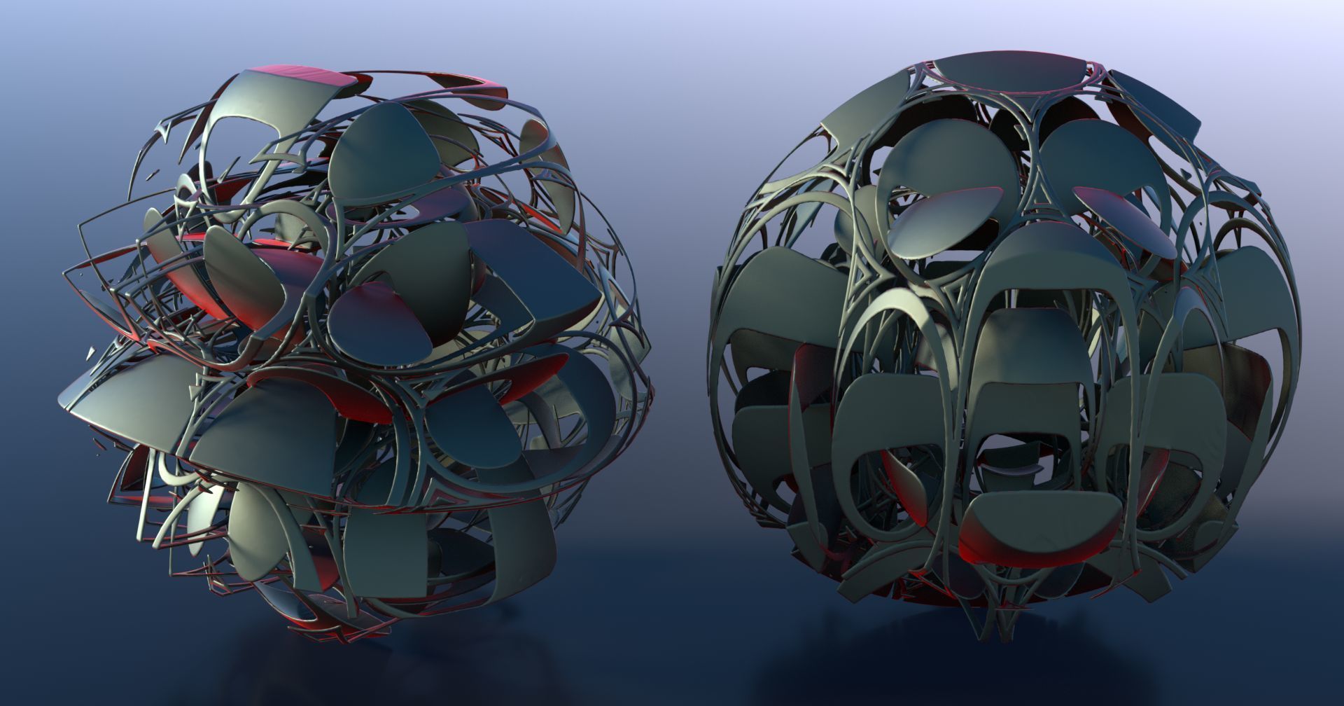 Amazing abstract sculpture 3D model_3