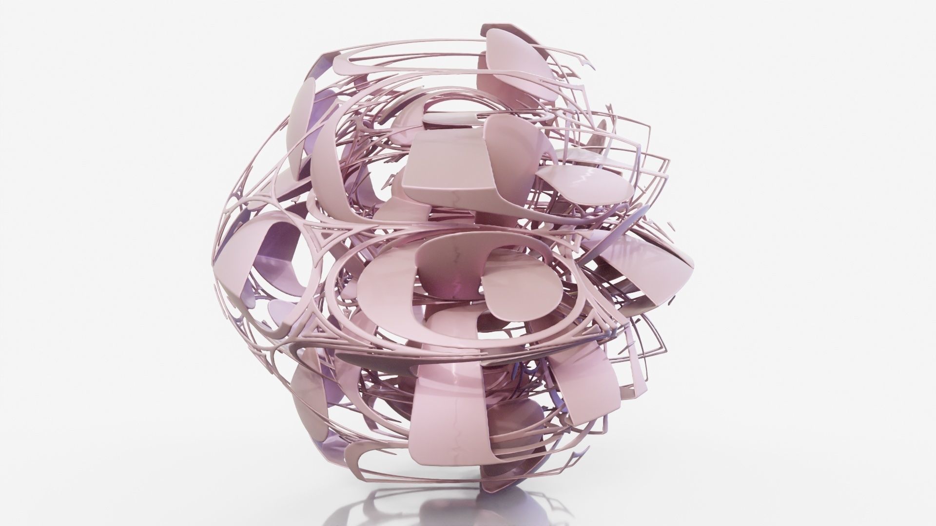 Amazing abstract sculpture 3D model_17