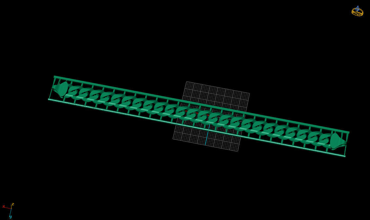 Gold 3D print model railing 3D print model_3