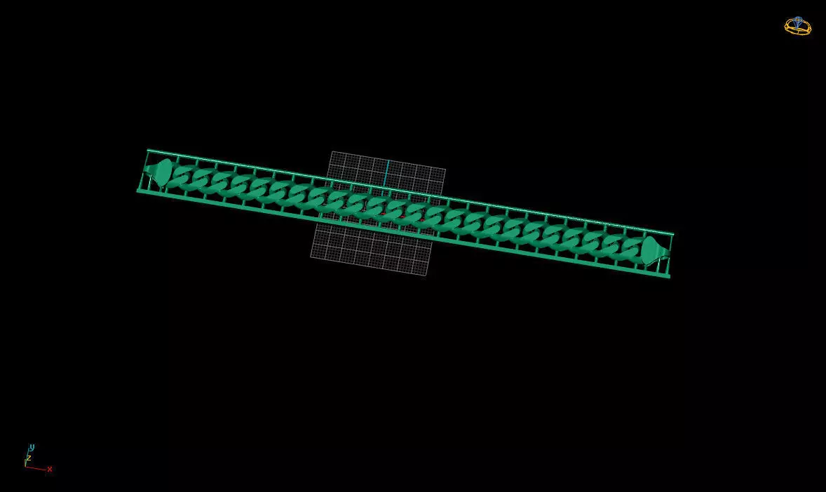 Gold 3D print model railing 3D print model_0