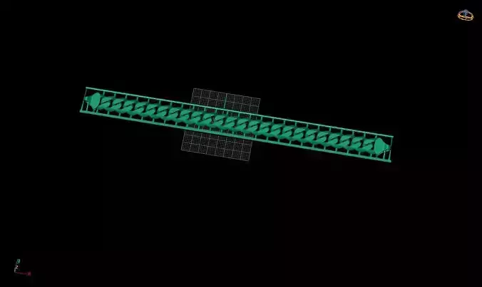 Gold 3D print model railing 3D print model