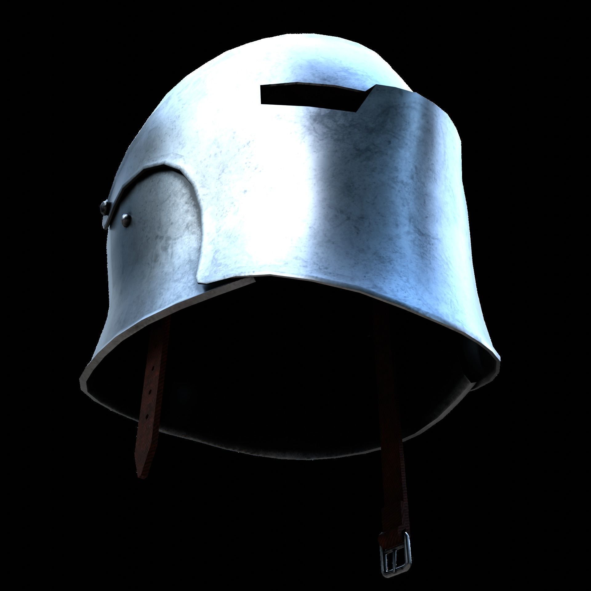 Knight Helmet Low-poly 3D model_20