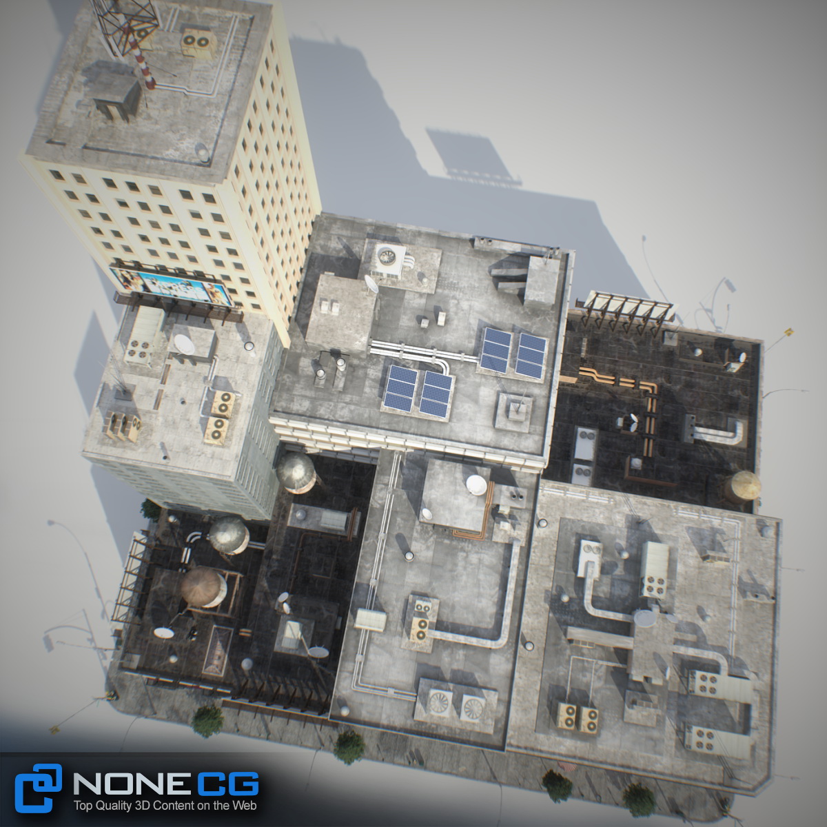 NYC Block Set 7 V2 Low-poly 3D model_31