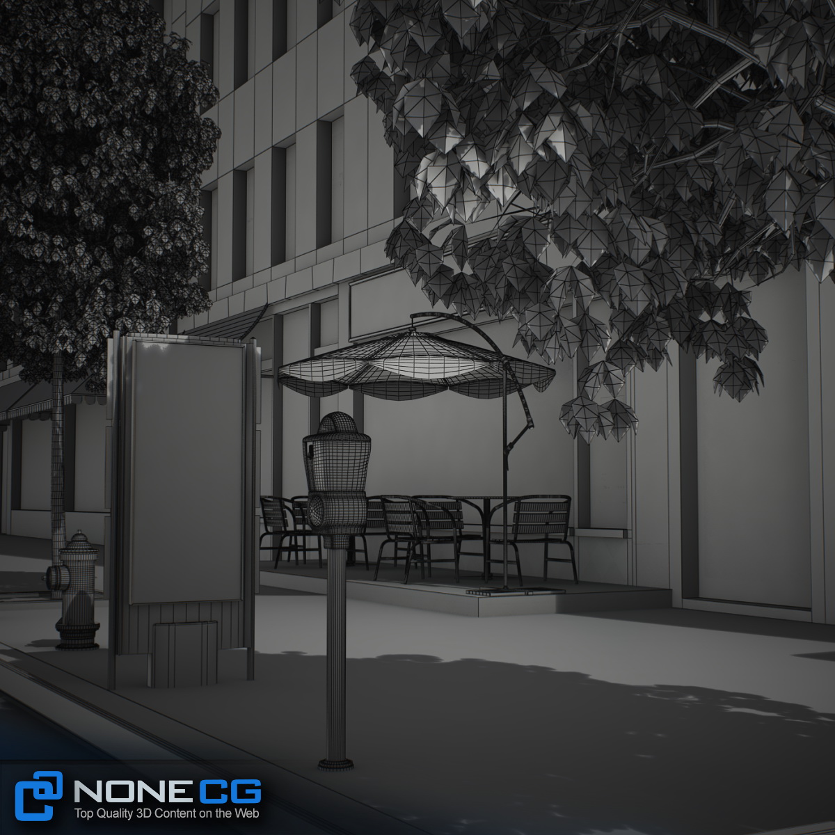 NYC Block Set 7 V2 Low-poly 3D model_43