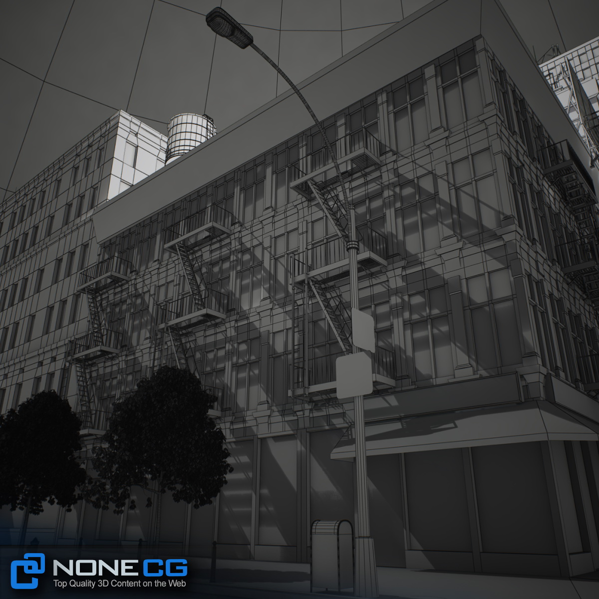 NYC Block Set 7 V2 Low-poly 3D model_51