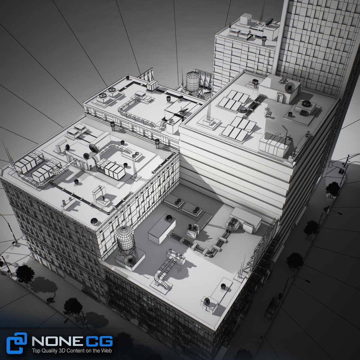 NYC Block Set 7 V2 Low-poly 3D model_53
