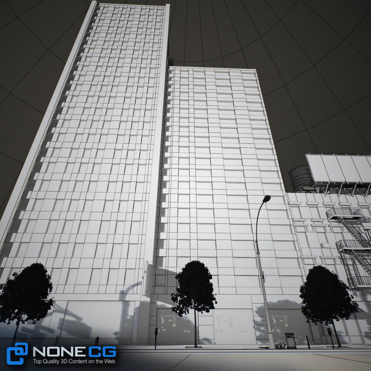 NYC Block Set 7 V2 Low-poly 3D model_46