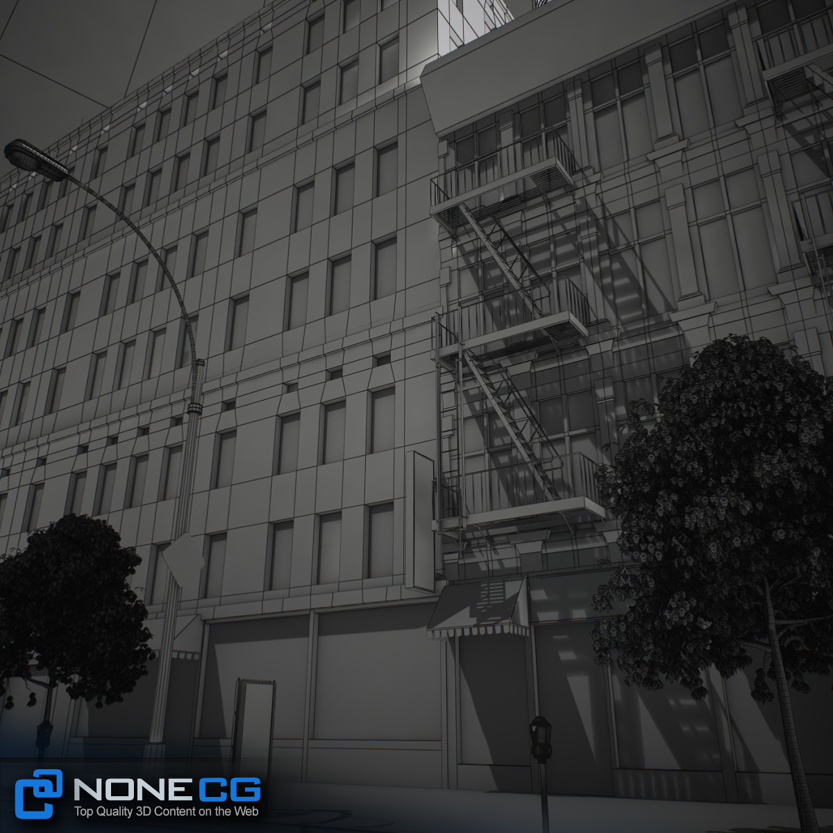 NYC Block Set 7 V2 Low-poly 3D model_52