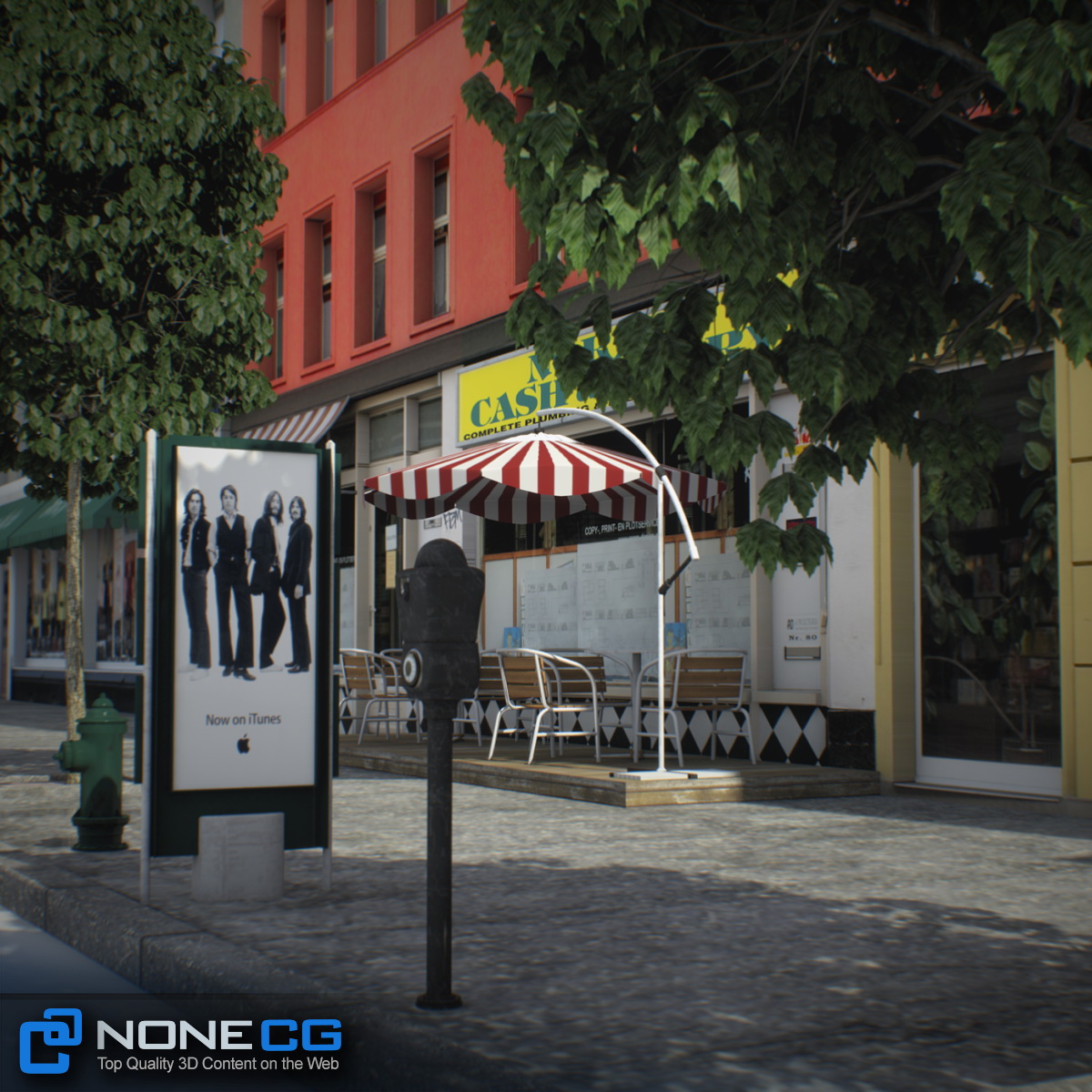 NYC Block Set 7 V2 Low-poly 3D model_14