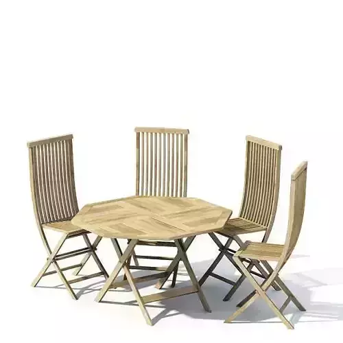 Wooden Outdoor Dining Set