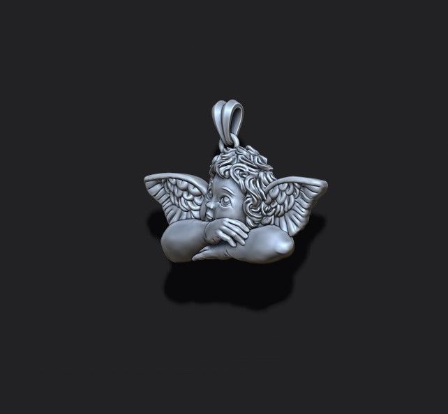 dreaming angel pendants pack 3D print model_6