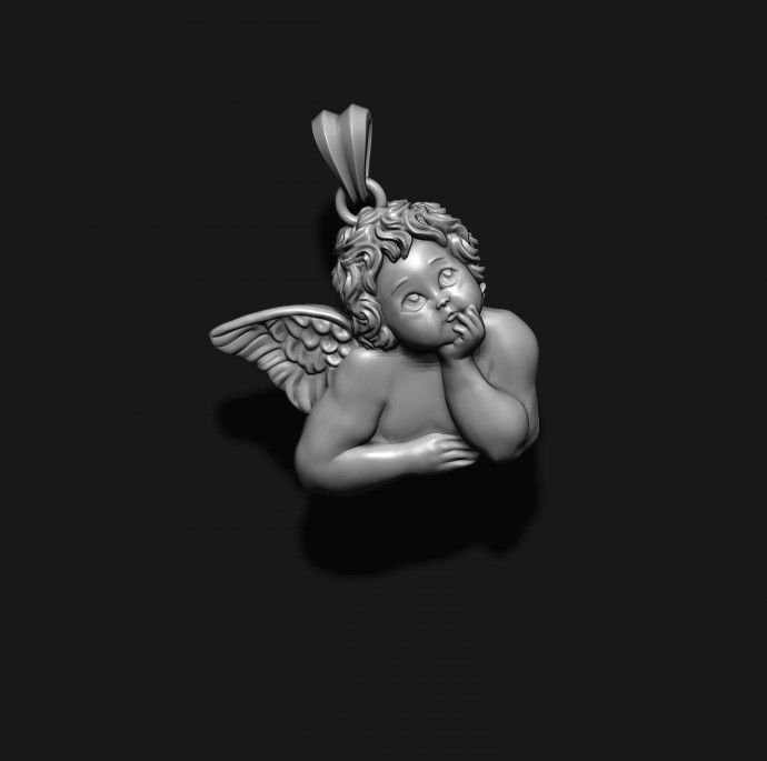 dreaming angel pendants pack 3D print model_4