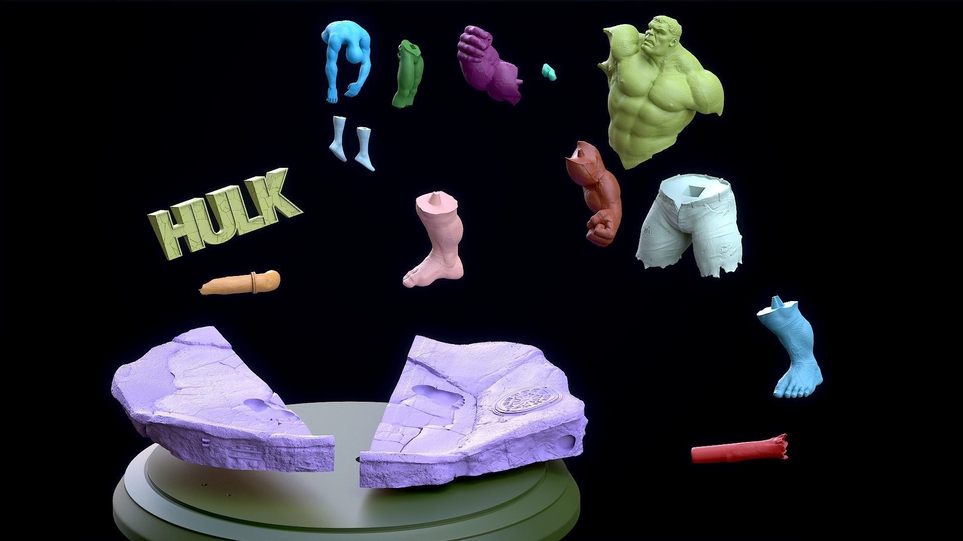 Hulk Vs Spider 3D print model_14