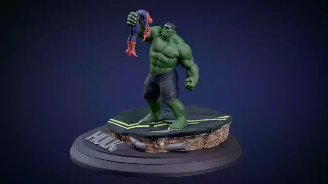 Hulk Vs Spider 3D print model
