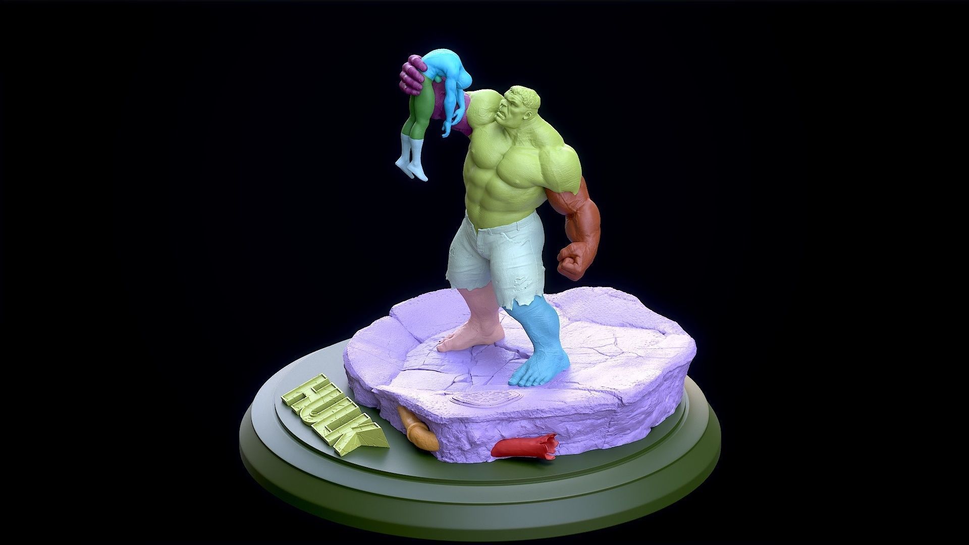 Hulk Vs Spider 3D print model_13