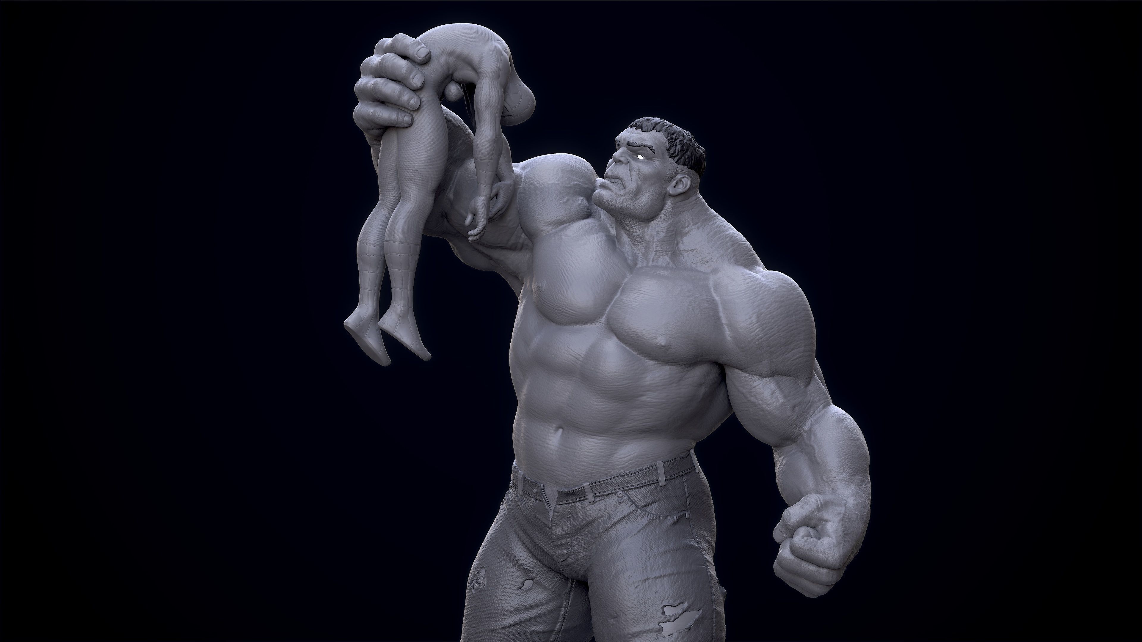 Hulk Vs Spider 3D print model_10