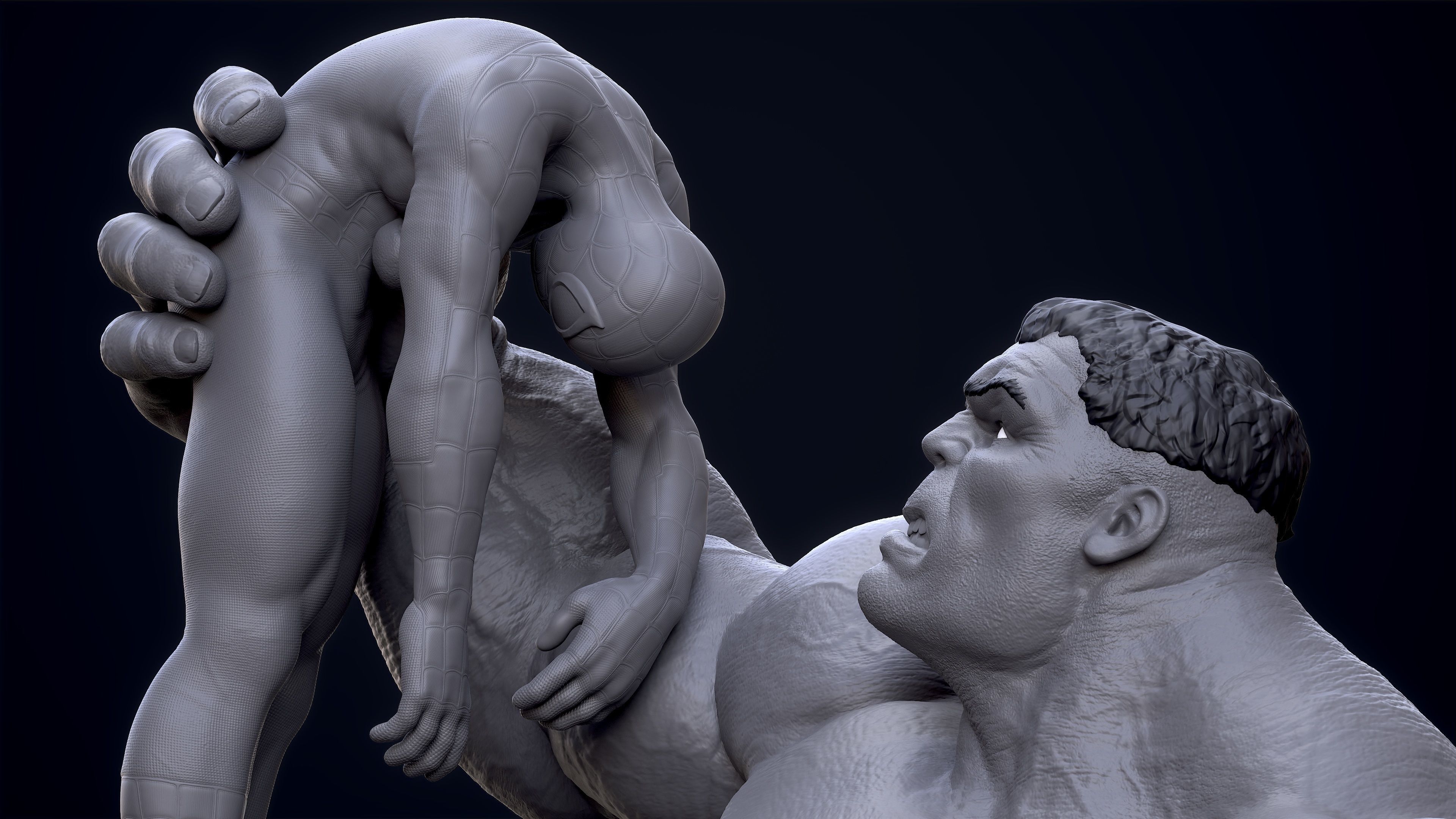 Hulk Vs Spider 3D print model_24