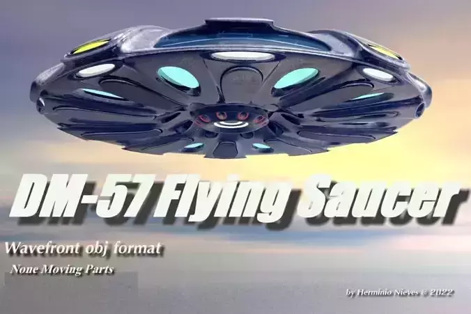 DM-57 Flying Disk 3D model DM-57 Flying Disk 3D model