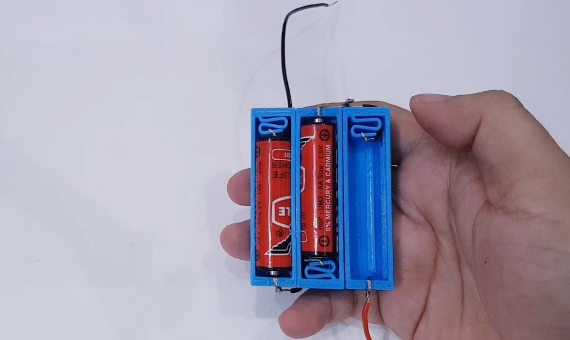 Lego battery holder box AA 3d printed 3D print model_3