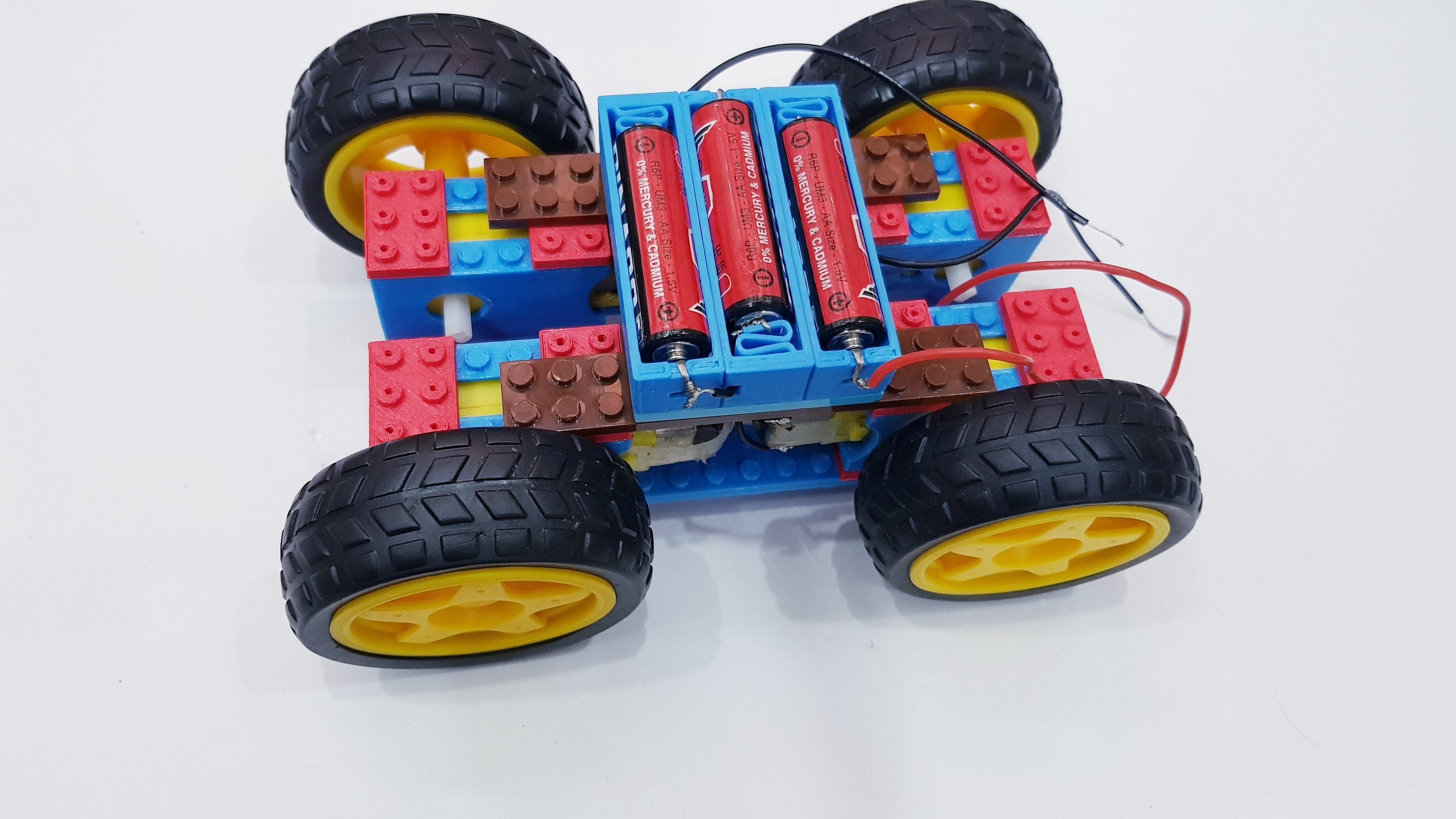 Lego gear motor V1 mount 3D print model_4