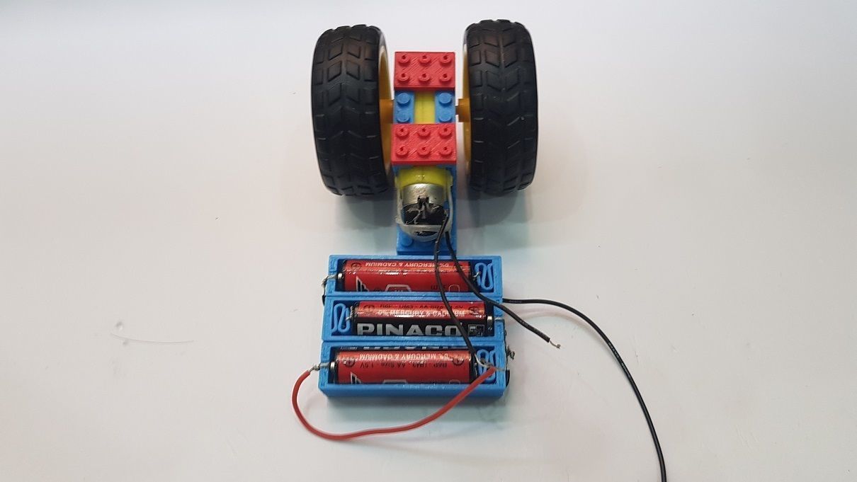 Lego gear motor V1 mount 3D print model_1