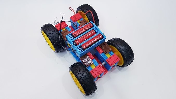 Lego gear motor V1 mount 3D print model