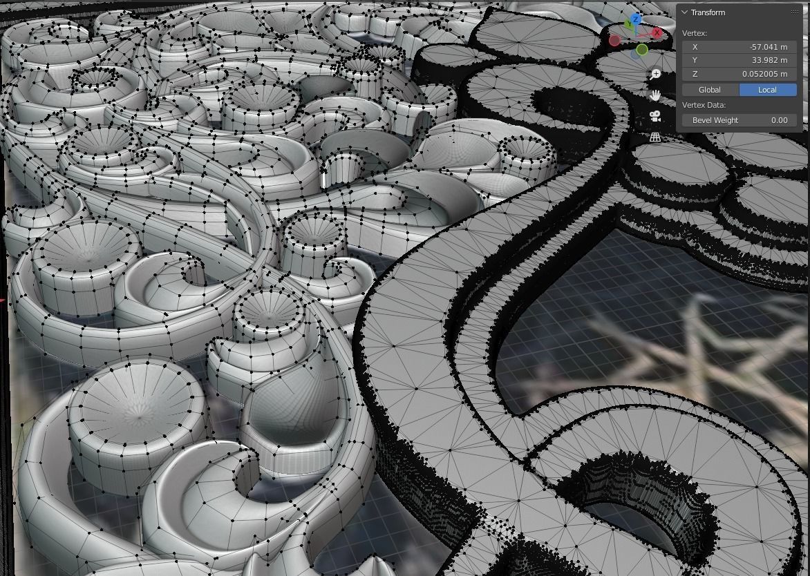 wood carving of the eastern arch 3D model_5