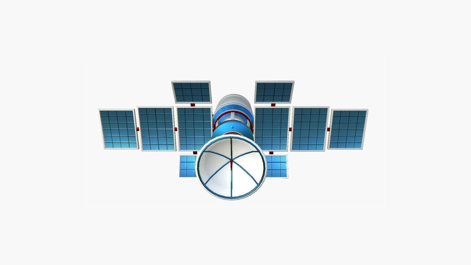 10 Satellites Colors Textures A Collection - SciFi Space Design _50