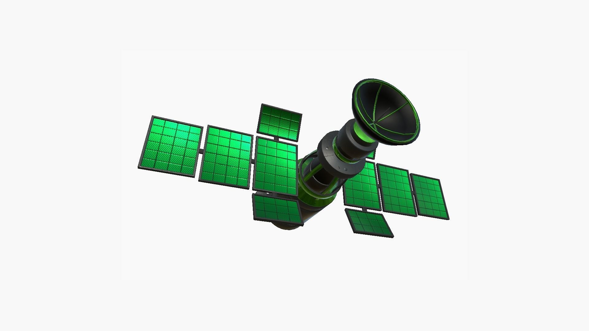 10 Satellites Colors Textures A Collection - SciFi Space Design _36