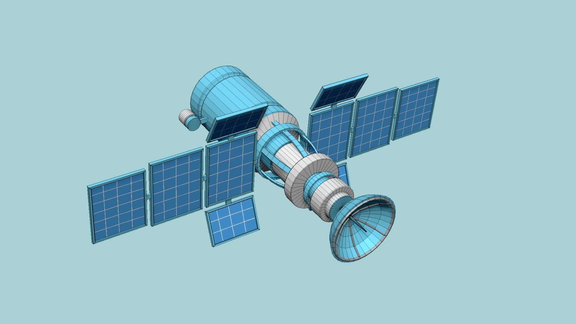 10 Satellites Colors Textures A Collection - SciFi Space Design _74