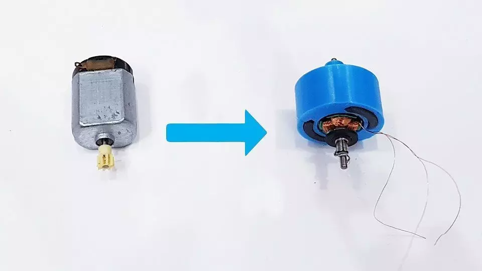 Simple Brushless Motor from mini Motor 3D print model