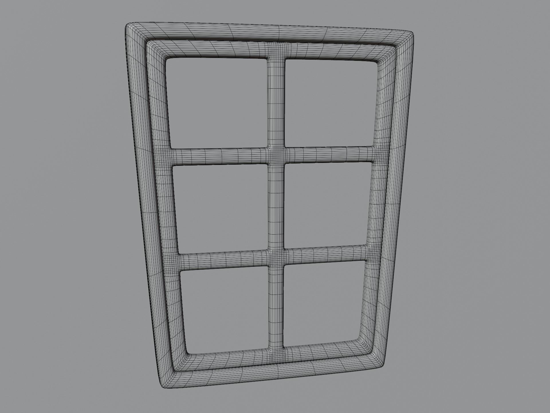 Cartoon Window 2b Low-poly 3D model_11