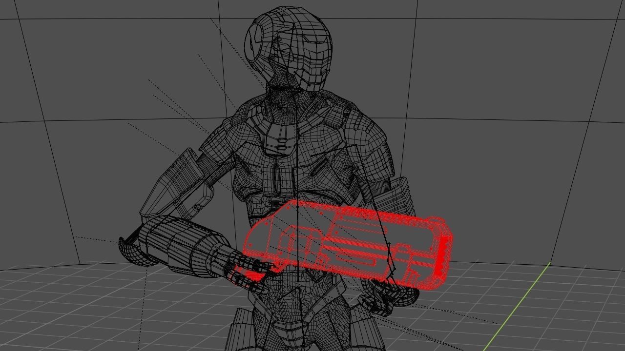 Alien Trooper rigged character 3D model_29