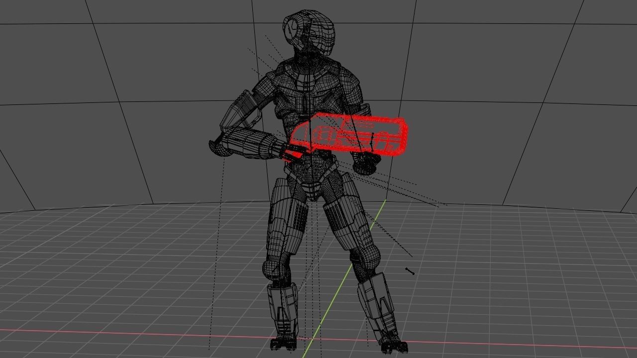 Alien Trooper rigged character 3D model_30