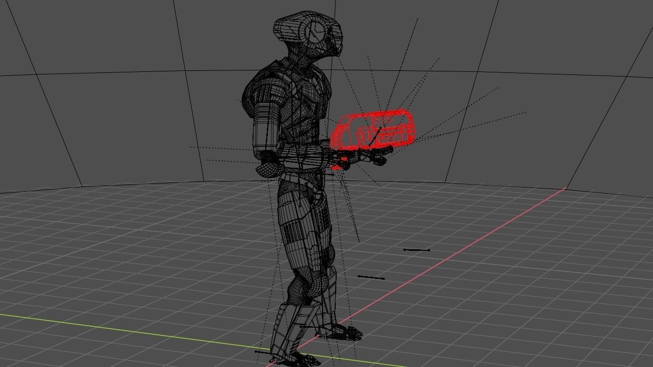 Alien Trooper rigged character 3D model_31