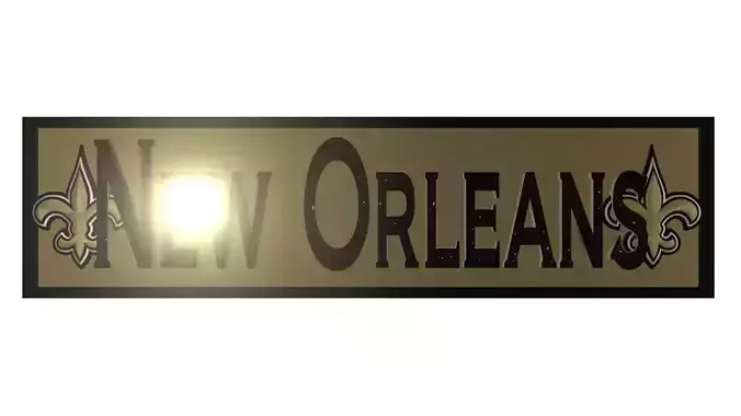 New Orleans banner 2 3D model