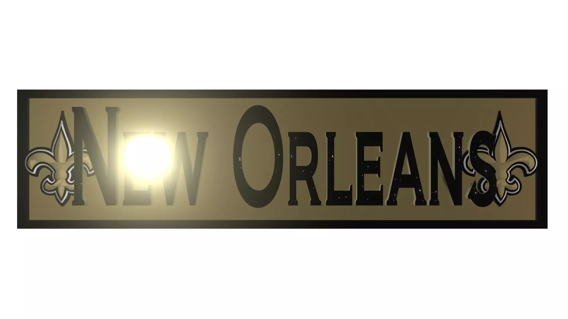 New Orleans banner 2 3D model_0