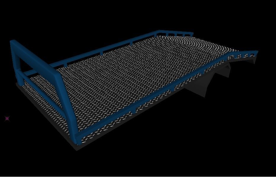 PLATAFORMA PARA GRUA LOW POLY  3D model_1