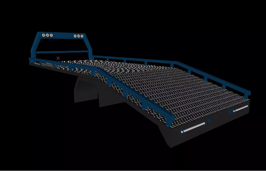 PLATAFORMA PARA GRUA LOW POLY  3D model_0