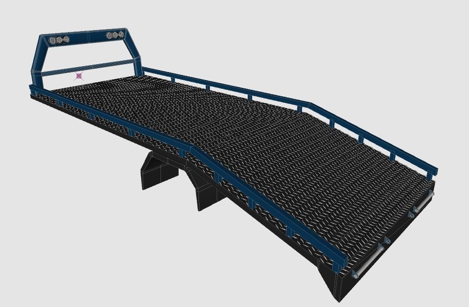 PLATAFORMA PARA GRUA LOW POLY  3D model_2