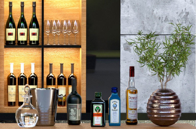 Restaurant with bar 3D model_4