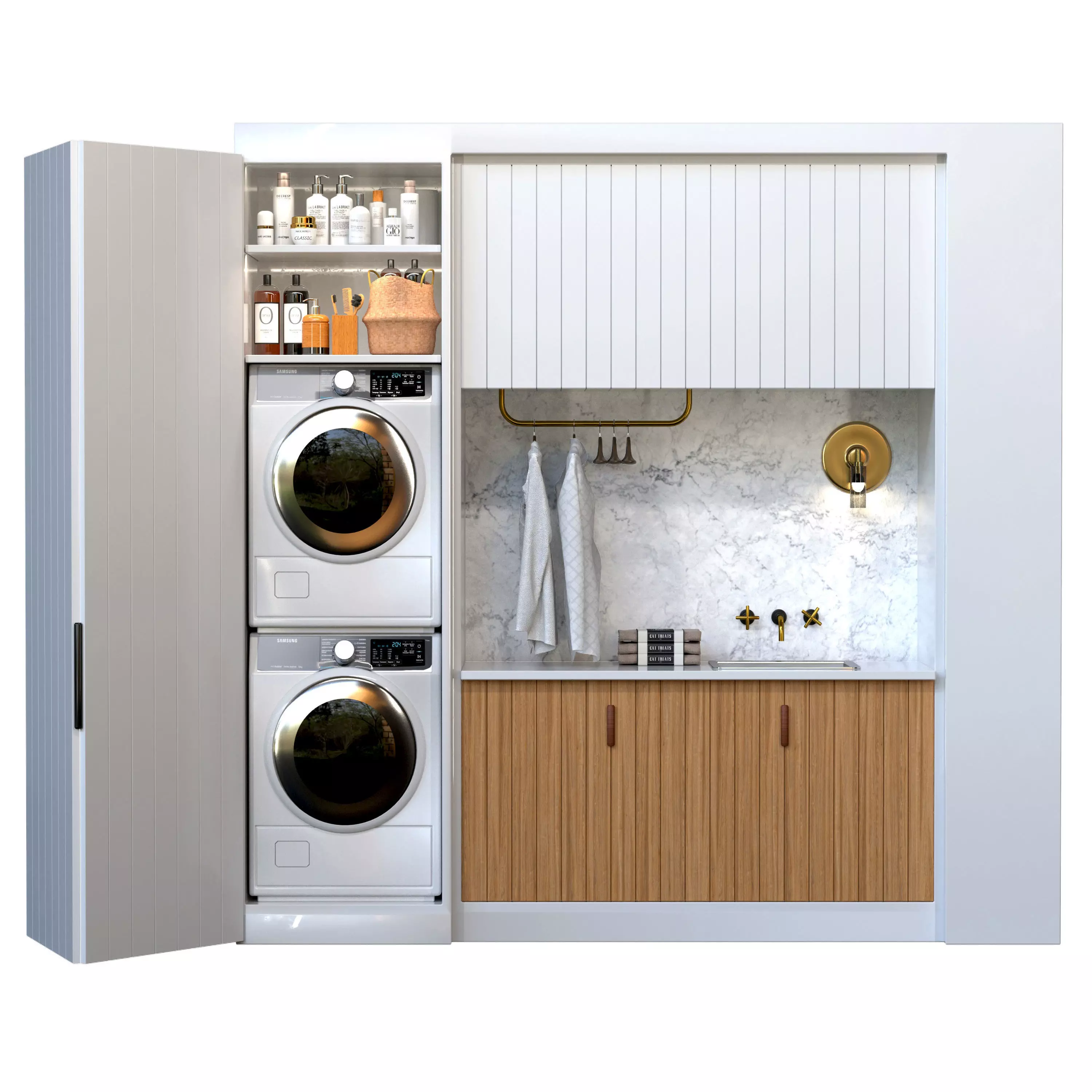 Laundry room with cosmetics 3D model | CGTrader
