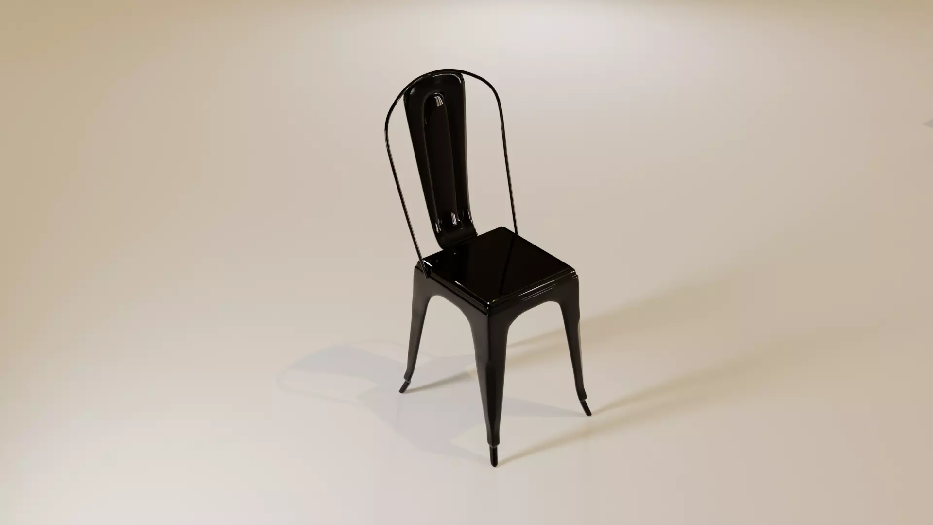 Tolix chair 3D model_0
