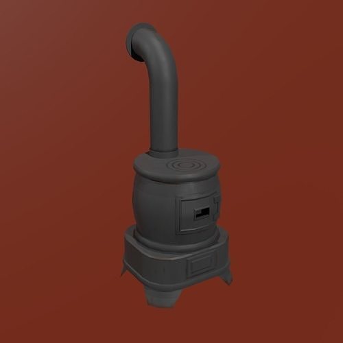 3D model Potbelly stove VR / AR / low-poly | CGTrader