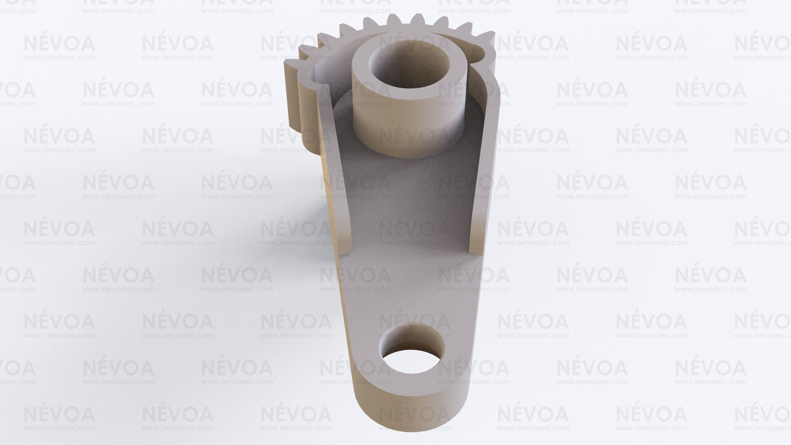 Black heater actuator blend cable Citroen C4 - 5E2222700 - 600 3D print model_1