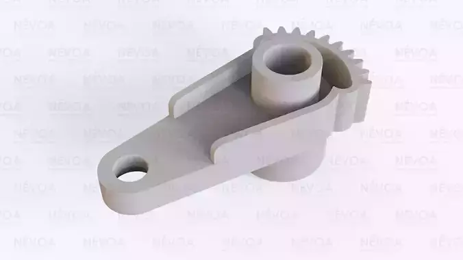 Black heater actuator blend cable Citroen C4 - 5E2222700 - 600 3D print model