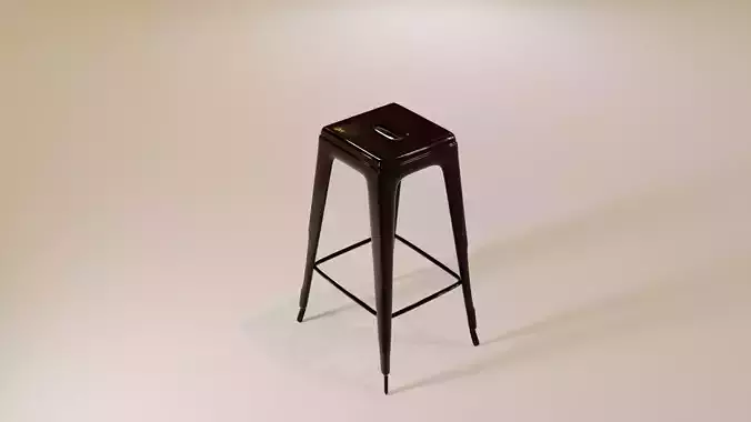 Tolix stool 3D model