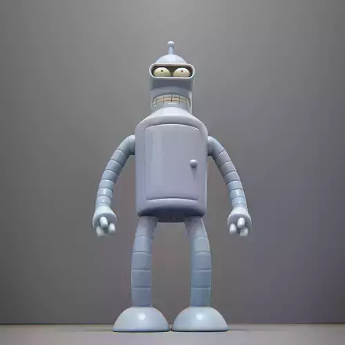Bender robot Futurama 3D model